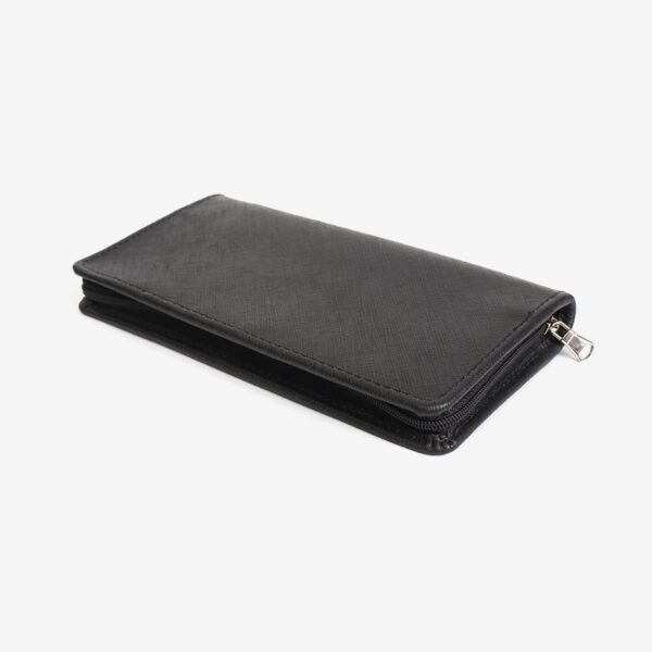 All-in-One Leather Travel Wallet With Zippered & Multi-Storage