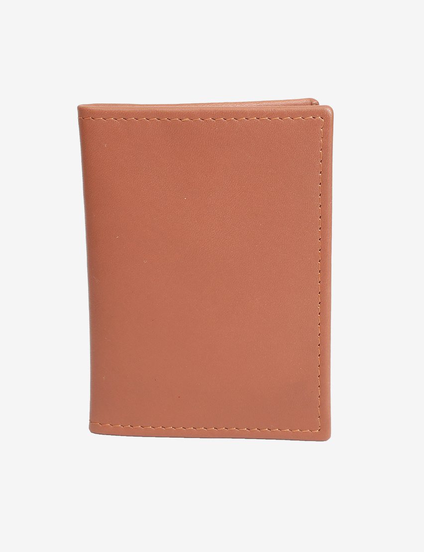 Elegant Brown Leather Card Organizer Slim & Functional Wallet