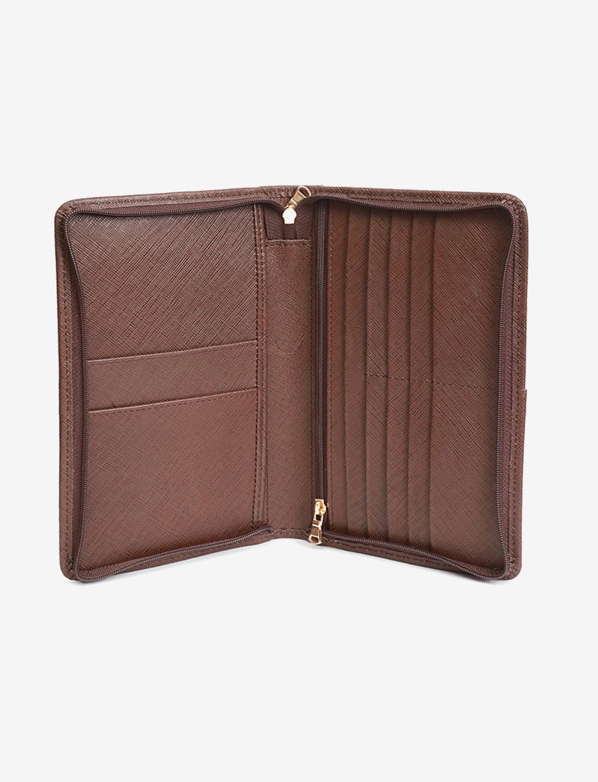 Handcrafted Cowhide Leather Wallet with Multi Card Slots View4 TomsCart