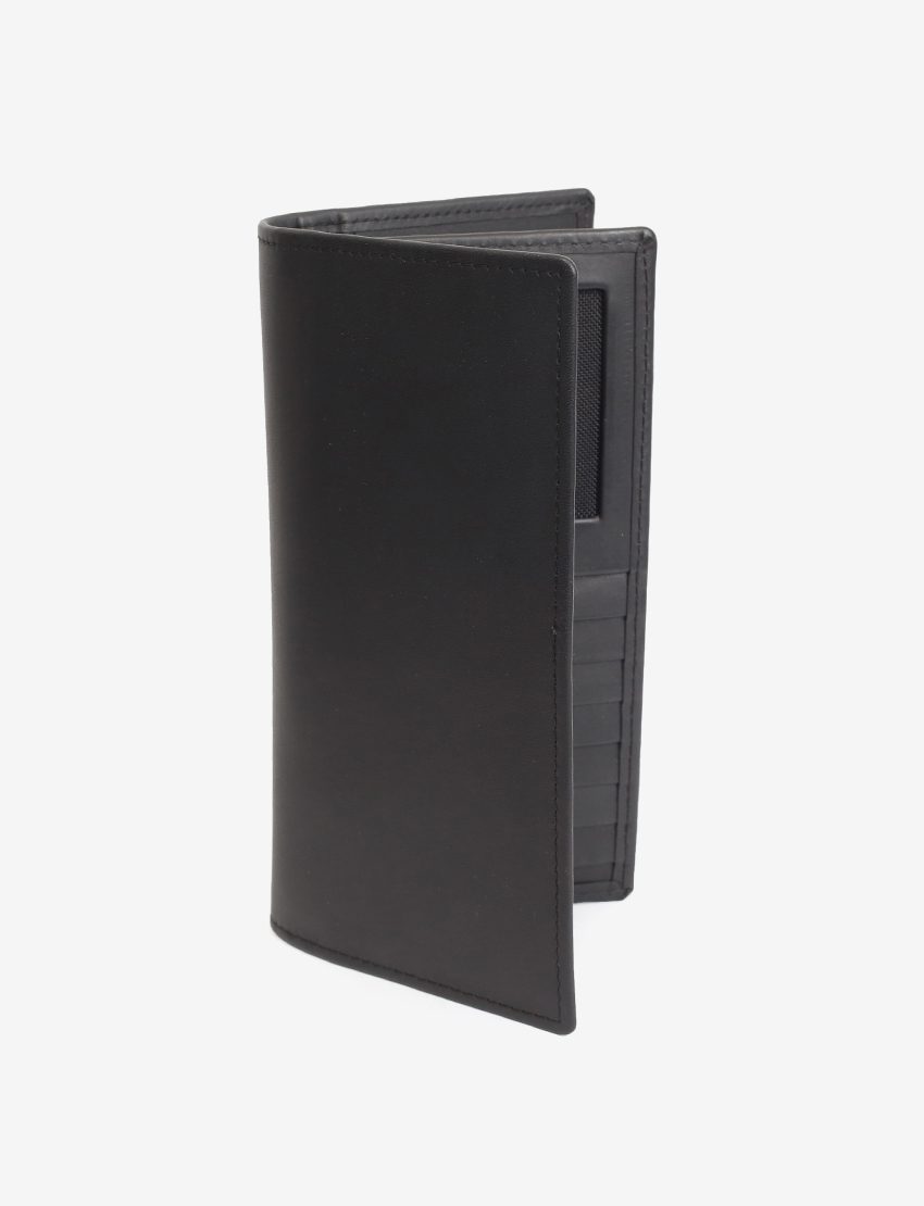 Classic Leather Travel Wallet Multi-Slot & ID Display
