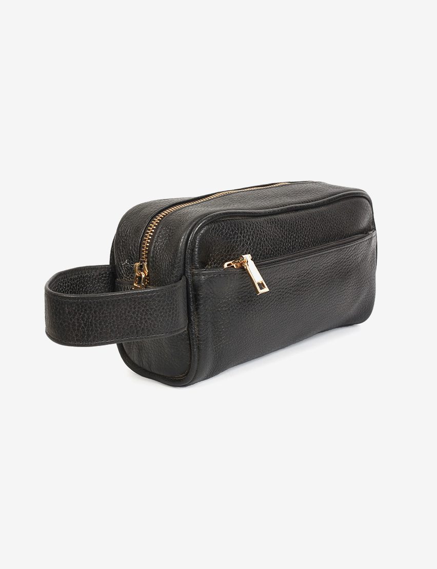 Unisex Leather Toiletry Organizer View3-TomsCart