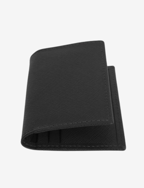 Elegant Green Center Flap Card Holder Wallet for Men & Women