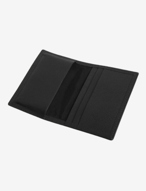 Elegant Green Center Flap Card Holder Wallet for Men & Women