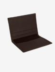 Elegant Brown Leather Card Organizer Slim & Functional Wallet