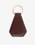 Facet-shaped Custom Leather Keyring | Perfect Gift For Men & Women