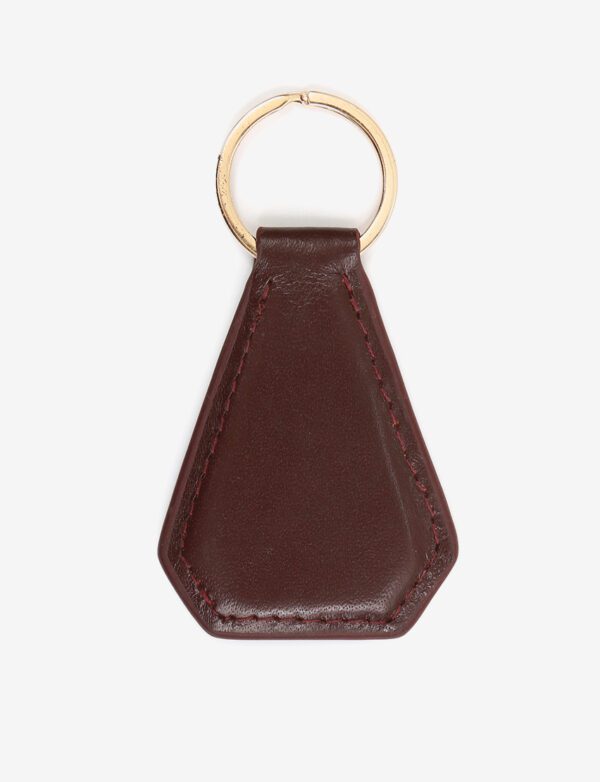 Facet-shaped Custom Leather Keyring | Perfect Gift For Men & Women