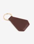 Facet-shaped Custom Leather Keyring | Perfect Gift For Men & Women